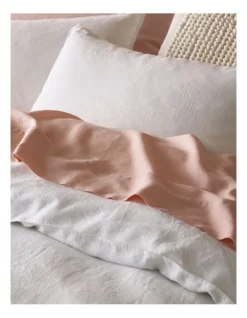 Sandy Cape Washed Belgian Linen Quilt Cover Set White -Australian House & Garden 527376340 3 1 720x928