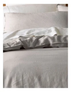 Sandy Cape Washed Belgian Linen Quilt Cover Set Grey -Australian House & Garden 607134160 804163870 3 720x928