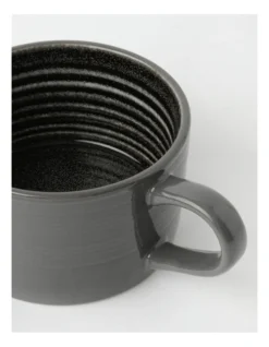 Esperance 430ml Soup Mug Charcoal -Australian House & Garden 799323130 3 720x928