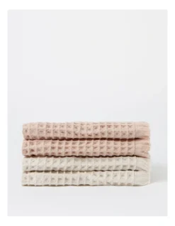 Waffle Hand Towel Pack In Dusty Pink -Australian House & Garden 802122850 802122130 5 720x928