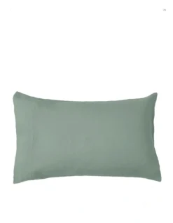 Sandy Cape Washed Belgian Linen Sheet Set Eucalyptus -Australian House & Garden 832966930 832966390 3 1 720x928