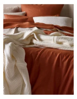 Sandy Cape Washed Belgian Linen Quilt Cover Set Earth -Australian House & Garden 832967560 832967650 2 1 720x928