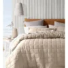 Sandy Cape Washed Belgian Linen Quilted Coverlet Moonbeam 1 Sandy Cape Washed Belgian Linen Quilted Coverlet Moonbeam -Australian House & Garden 849720970 849721240 1 720x928
