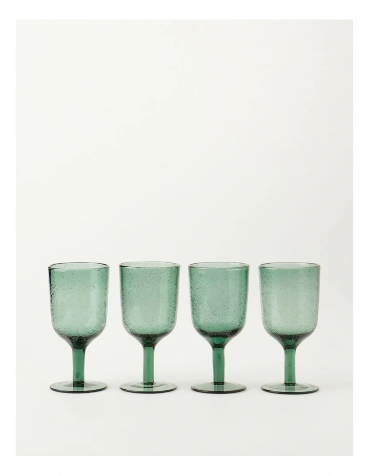 Stellar Wine Glass 300ml Sea Glass Set Of 4 4 Stellar Wine Glass 300ml Sea Glass Set Of 4 - Image 2