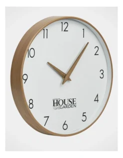 Broome Walnut Rural Clock 35cm In White -Australian House & Garden 868354840 2 2 720x928