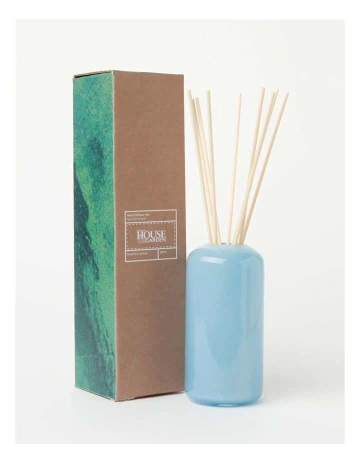 Sea Salt & Surf Scented Diffuser 200ml In Blue 3 Sea Salt & Surf Scented Diffuser 200ml In Blue