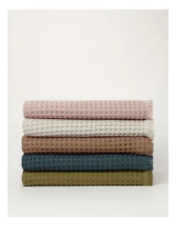 Waffle Bath Towel Dusty Pink -Australian House & Garden 881585740 881585920 4 720x928