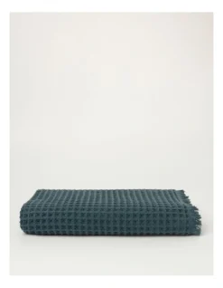 Waffle Bath Towel In Sea Glass