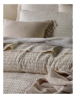 Waffle Quilt Cover In Cream -Australian House & Garden 885406150 3 720x928
