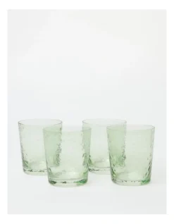 Crackle Tumbler Set Of 4 In Green 8 Crackle Tumbler Set Of 4 In Green -Australian House & Garden 896256190 3 1 720x928