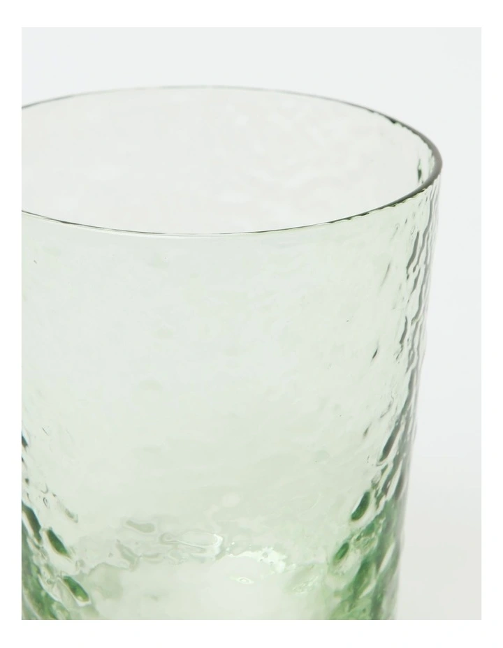 Crackle Tumbler Set Of 4 In Green 6 Crackle Tumbler Set Of 4 In Green - Image 4