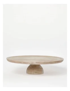 Nordic White Washed Cake Stand