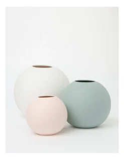 Kiama Ceramic Small Vase 13x13x12cm In Pink -Australian House & Garden 897111820 3 720x928