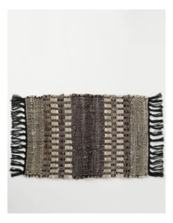 Woven Placemat Set Of 4 In Brown/Yellow