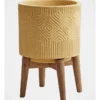 Marella 36.5x26x26cm Planter Pot On Wooden Stand Small In Brown -Australian House & Garden 897920020 1 1 720x928