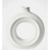 Round Ceramic Vase 25x6.5x23cm In White 1 Round Ceramic Vase 25x6.5x23cm In White -Australian House & Garden 897921010 1 2 720x928