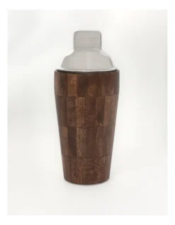 Kirra Barware Wood Finish Cocktail Shaker