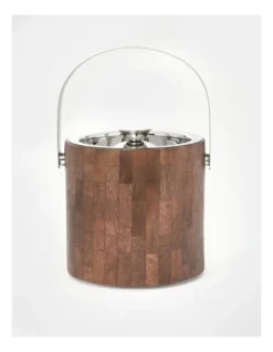 Kirra Barware Wood Finish Ice Bucket 1.9L