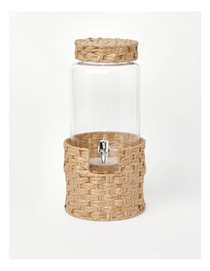 Burleigh Rattan Drink Dispenser 5L With Lid 3 Burleigh Rattan Drink Dispenser 5L With Lid