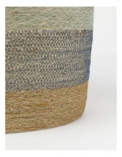 Summer Seagrass Storage Basket Small 36x36x28cm In Natural/Blue -Australian House & Garden 898399270 2 720x928