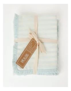 Fringed Linen Placemat Set Of 4 Fine Lines In Morning Mist -Australian House & Garden 900877330 3 720x928