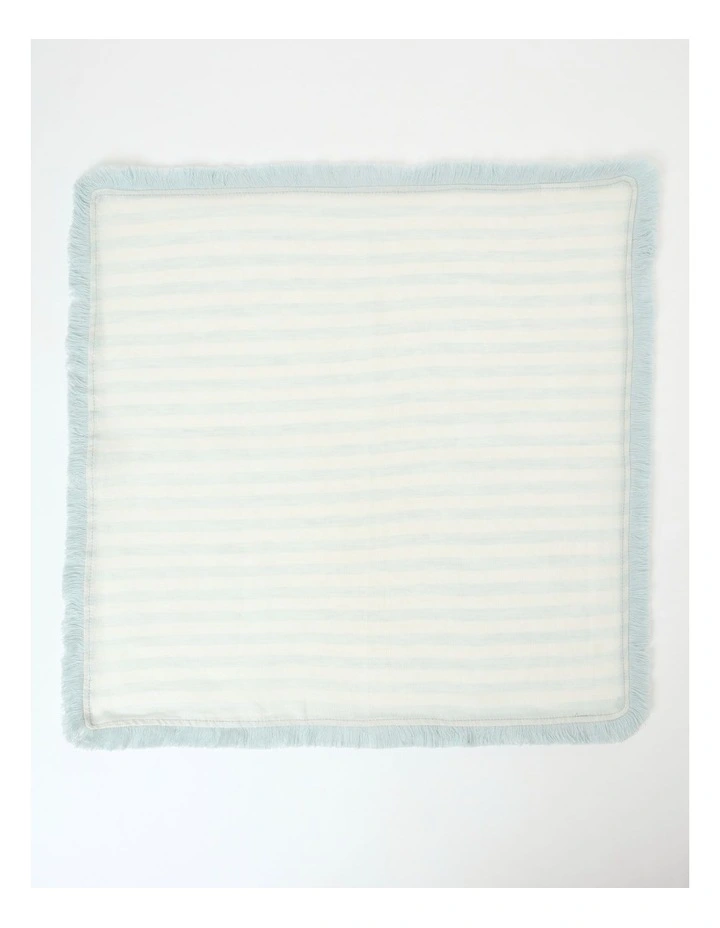 Fringed Linen Set Of 4 Napkin Fine Lines In Morning Mist 3 Fringed Linen Set Of 4 Napkin Fine Lines In Morning Mist