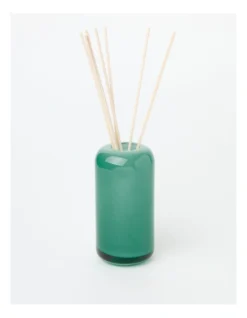 Ibiza Coconut Fizz Reed Diffuser In Hand-Made Glass Jar In Green