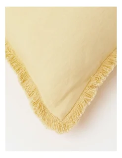 Boardwalk Linen Frayed Edge Cushion 50x50cm In Golden Haze 7 Boardwalk Linen Frayed Edge Cushion 50x50cm In Golden Haze -Australian House & Garden 915041170 2 720x928