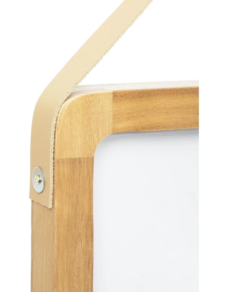 Wooden Photo Frame With Leather Look Strap 8x10 Matted To 5x7 In Natural 6 Wooden Photo Frame With Leather Look Strap 8x10 Matted To 5x7 In Natural - Image 4