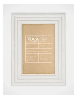 Ribbed Frame In White 4x6