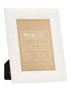 Textured Frame 5x7 In White -Australian House & Garden 920620990 2 720x928