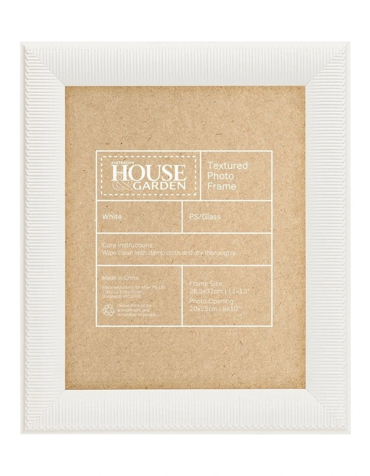 Textured Frame 8x10 In White 2 Textured Frame 8x10 In White