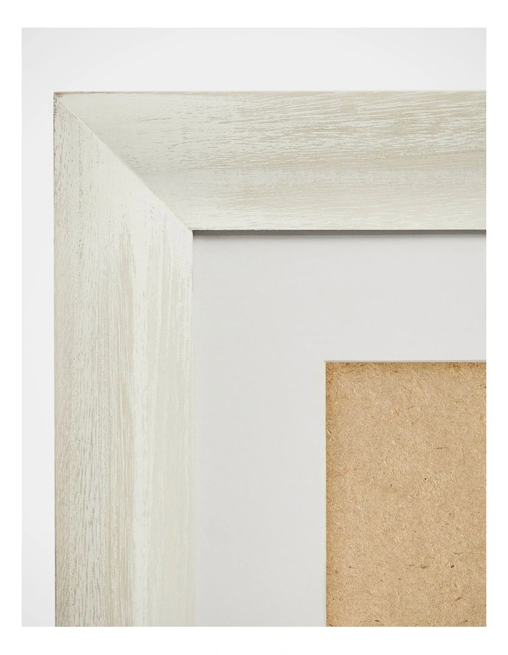 Wood Photo Frame 8x10 Matted To 5x7 In White Wash 5 Wood Photo Frame 8x10 Matted To 5x7 In White Wash - Image 3