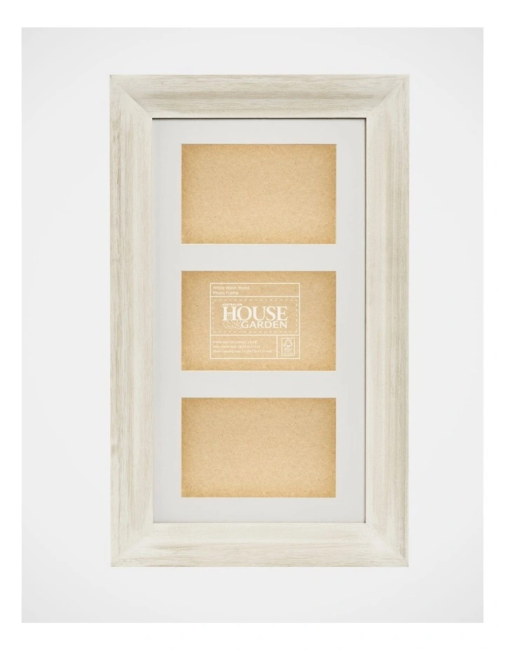 Wood Photo Frame 10x15 Matted To 3x4x6 In White Wash 3 Wood Photo Frame 10x15 Matted To 3x4x6 In White Wash