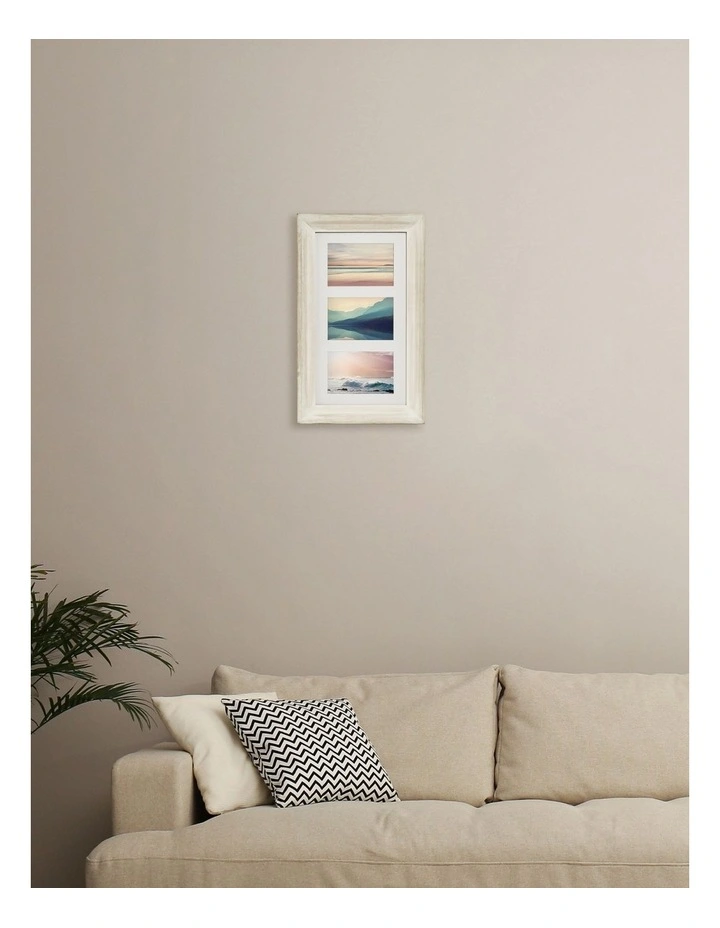 Wood Photo Frame 10x15 Matted To 3x4x6 In White Wash 4 Wood Photo Frame 10x15 Matted To 3x4x6 In White Wash - Image 2