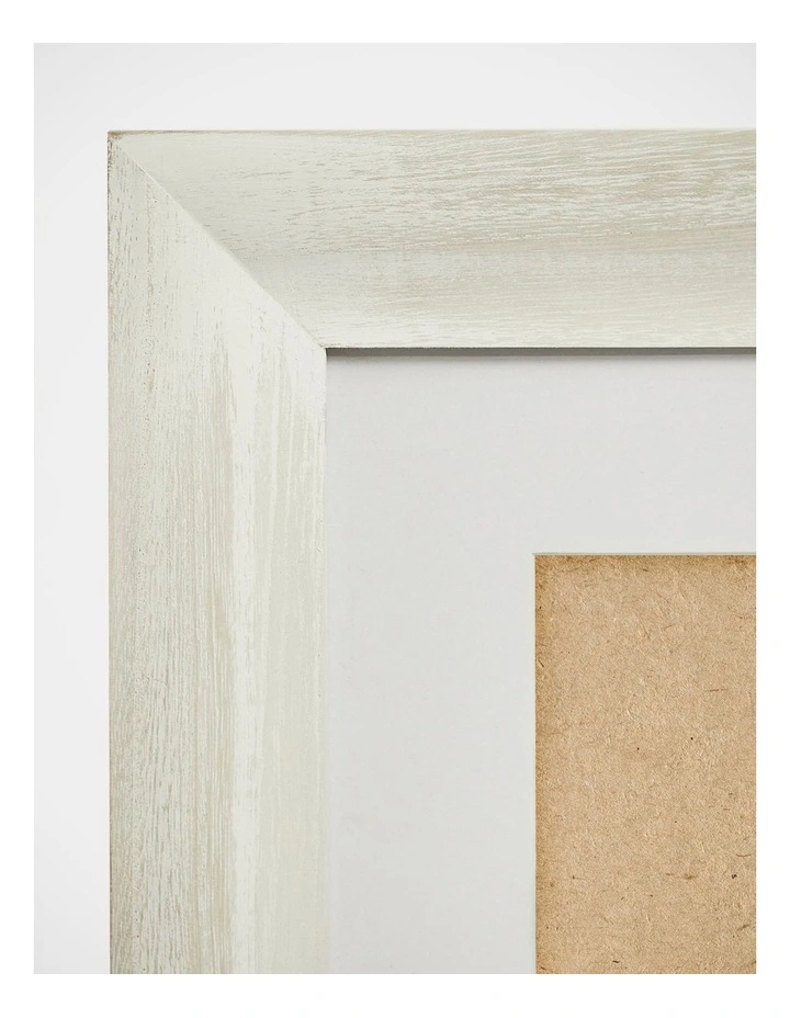 Wood Photo Frame 10x15 Matted To 3x4x6 In White Wash 5 Wood Photo Frame 10x15 Matted To 3x4x6 In White Wash - Image 3