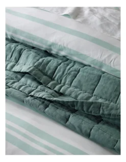 Walter Tencel Linen Block Quilt Cover Set In Morning Mist -Australian House & Garden 923076100 923074030 2 720x928