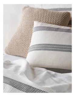 Lagoon Cotton Gauze Stripe Quilt Cover Set In Grey -Australian House & Garden 923076280 923074570 3 720x928