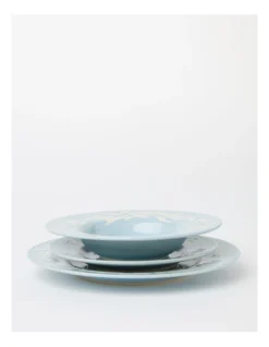 Australian Floral Mask 12 Peice Dinner Set In Blue -Australian House & Garden 936545590 6 1 720x928