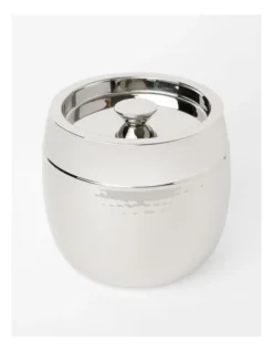 Alpha Hammered Ice Bucket In Silver
