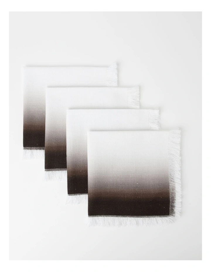 Ombre Napkin 40x40cm In Natural 4 Ombre Napkin 40x40cm In Natural - Image 2
