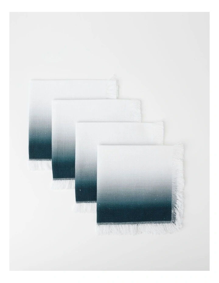 Ombre Napkin 40x40cm In Blue 4 Ombre Napkin 40x40cm In Blue - Image 2