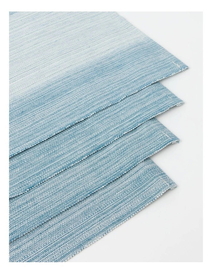 Ombre Placemat 33x48cm In Blue 4 Ombre Placemat 33x48cm In Blue - Image 2