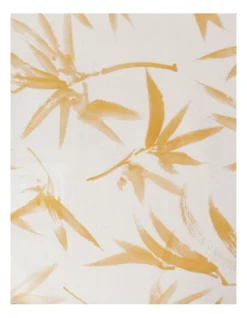 Calma Palm Leaf Print Cushion 50x50cm In Yellow 8 Calma Palm Leaf Print Cushion 50x50cm In Yellow -Australian House & Garden 959662450 3 720x928