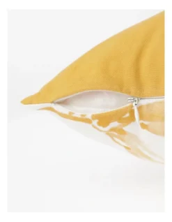 Calma Palm Leaf Print Cushion 50x50cm In Yellow 9 Calma Palm Leaf Print Cushion 50x50cm In Yellow -Australian House & Garden 959662450 4 720x928