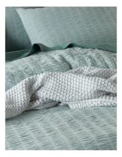 Mossman Seersucker Quilt Cover Set In Blue 7 Mossman Seersucker Quilt Cover Set In Blue -Australian House & Garden 965348020 965348830 3 720x928